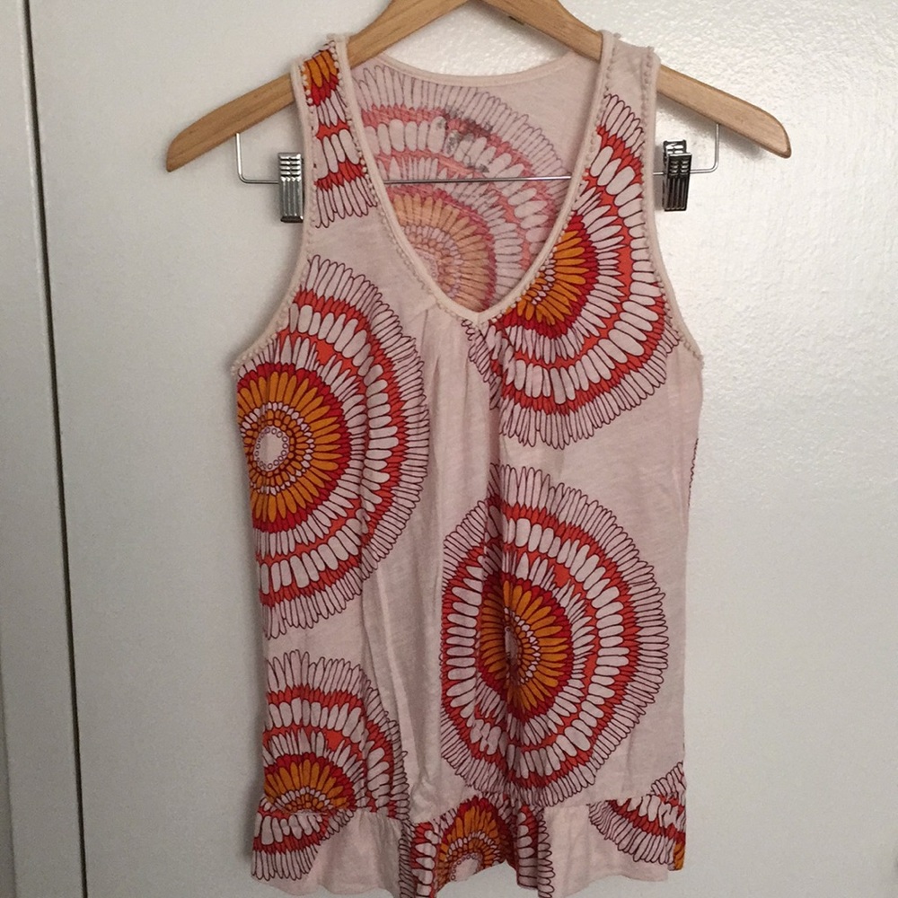Vibrant Print Racerback Top